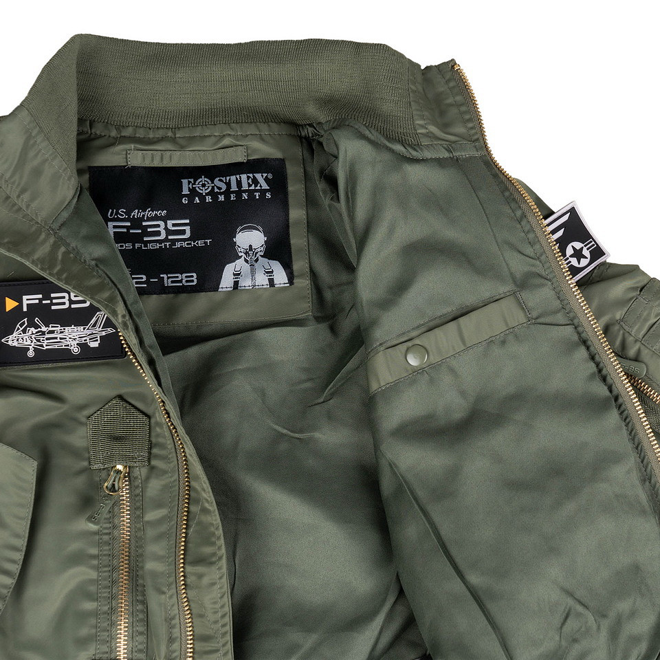Fostex Garments Kinder F-35 Flight Jacket - Afbeelding 11