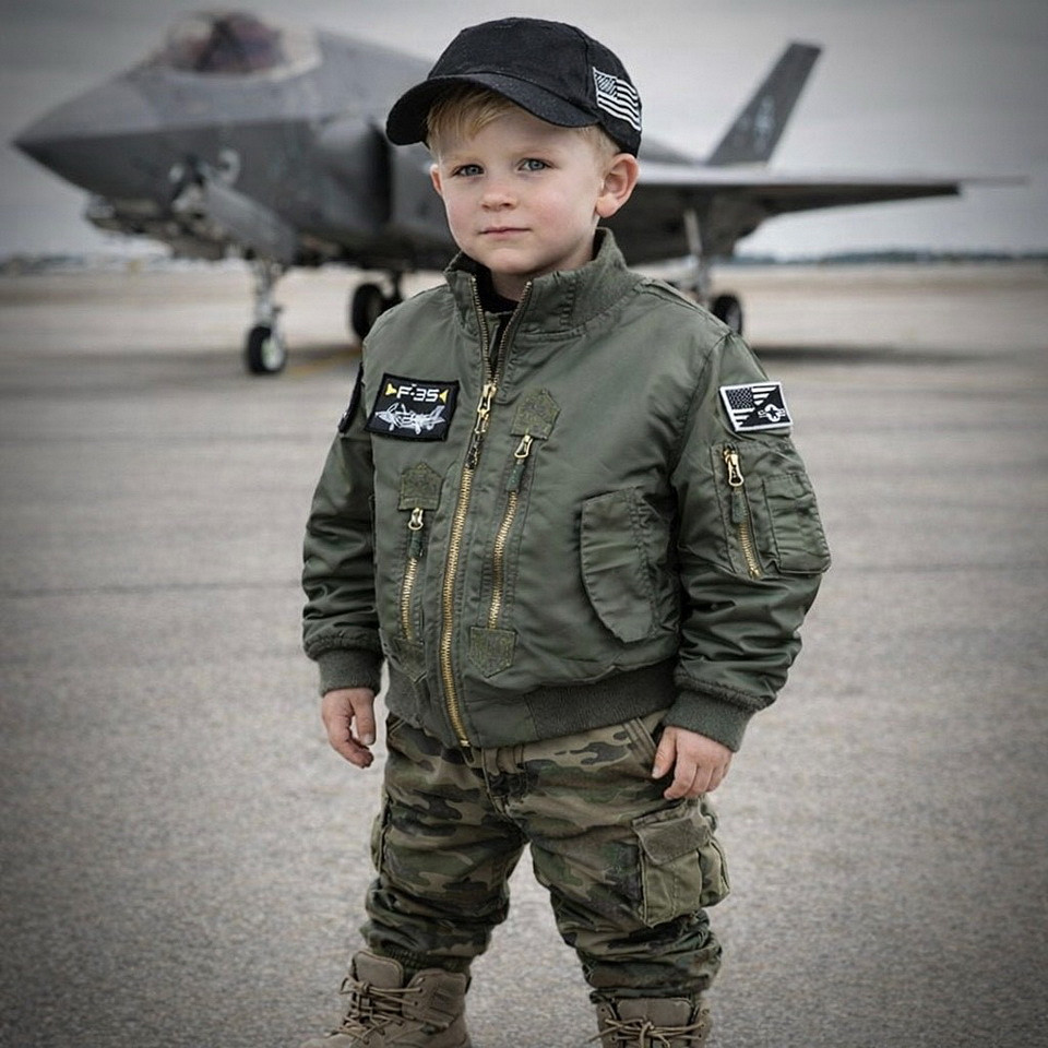 Fostex Garments Kinder F-35 Flight Jacket - Afbeelding 12