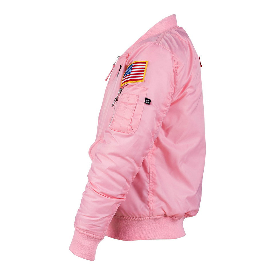 Kinder MA-1 flight jacket roze