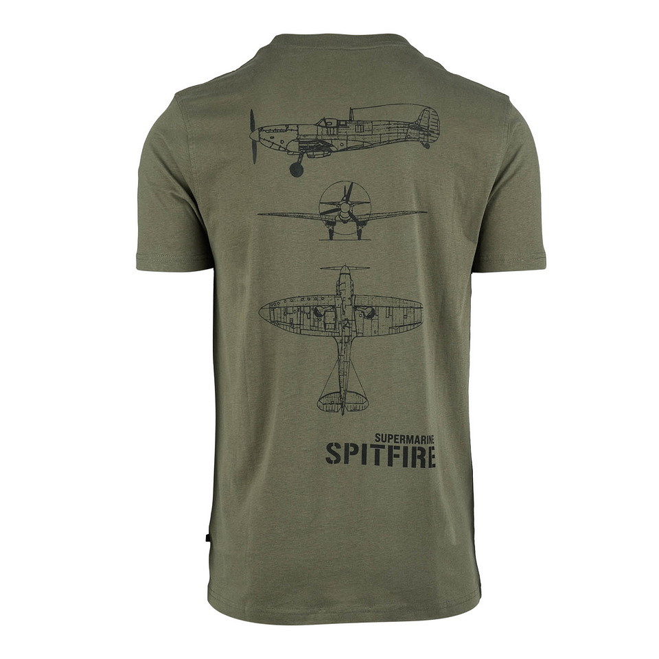 Fostex Garments T-shirt Spitfire Badge - Afbeelding 2