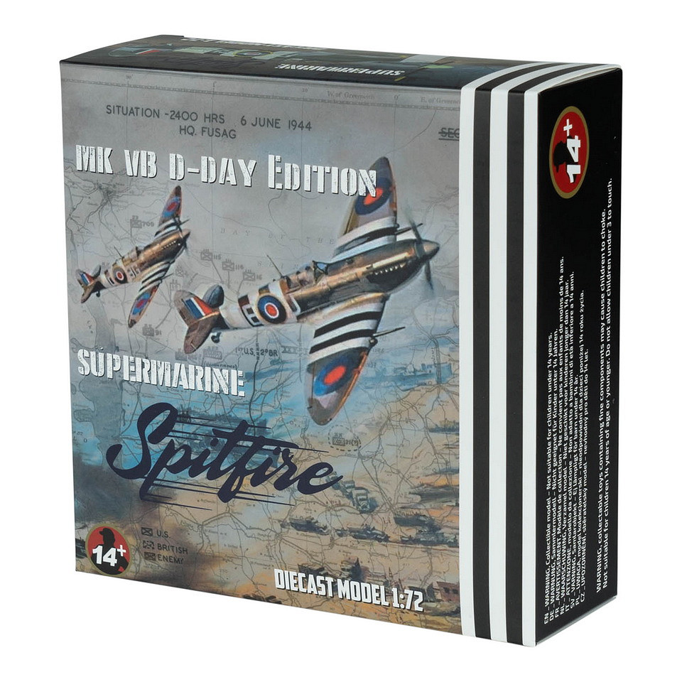 Die-cast Model Supermarine Spitfire MK VB D-Day 1:72 - Afbeelding 3