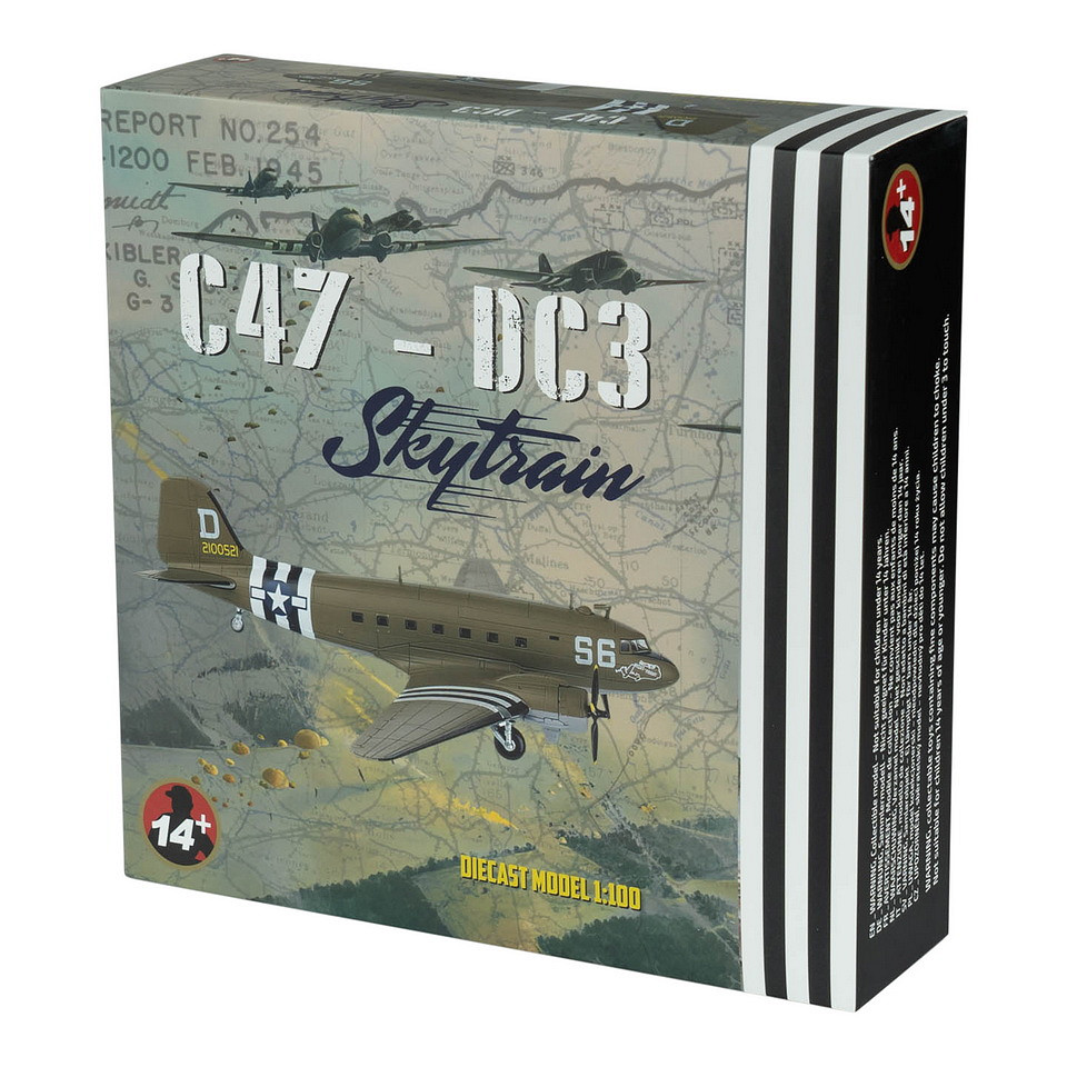 Die-cast Model C-47(D) Skytrain 1:100 #3 - Afbeelding 4