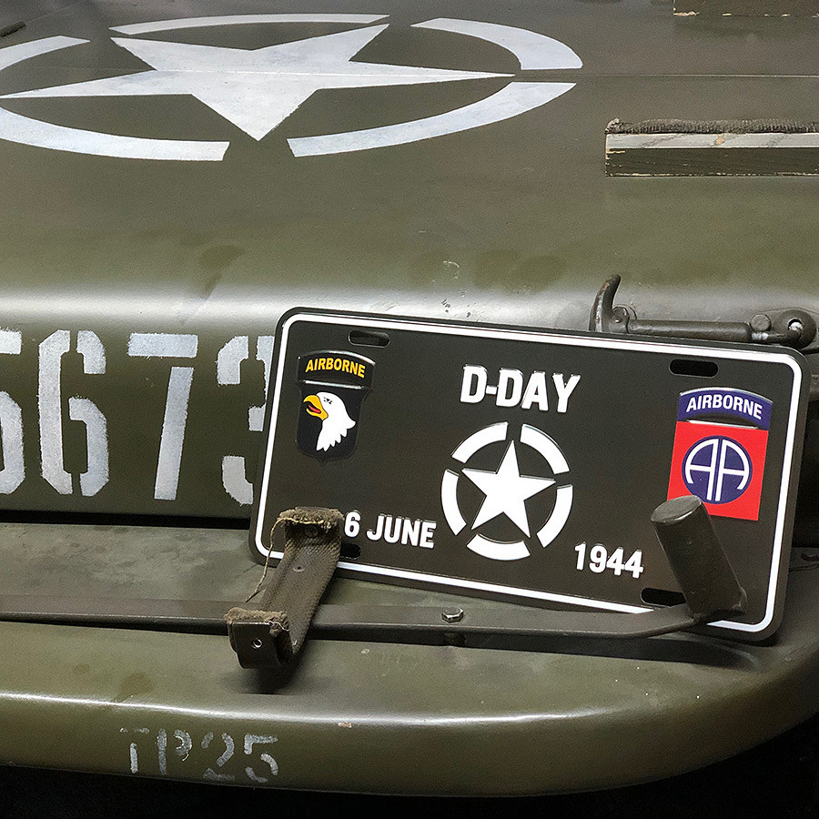 Nummerplaat D-Day White Star 6 june 1944 - Afbeelding 2