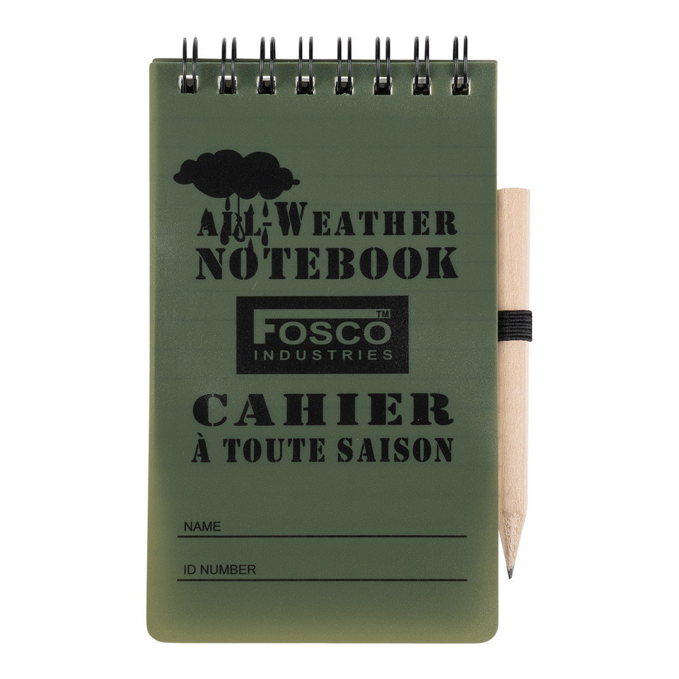 Fosco Industries Notitieblok all weather klein met potlood - Afbeelding 2