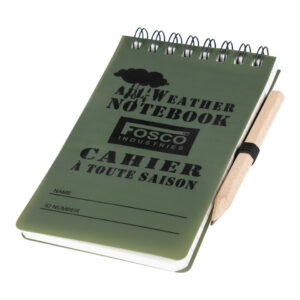 Notitieblok all weather klein met potlood