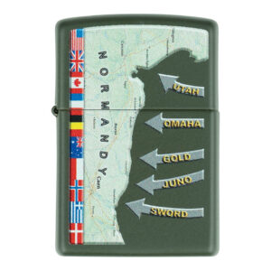 Zippo D-Day Military Map Normandy