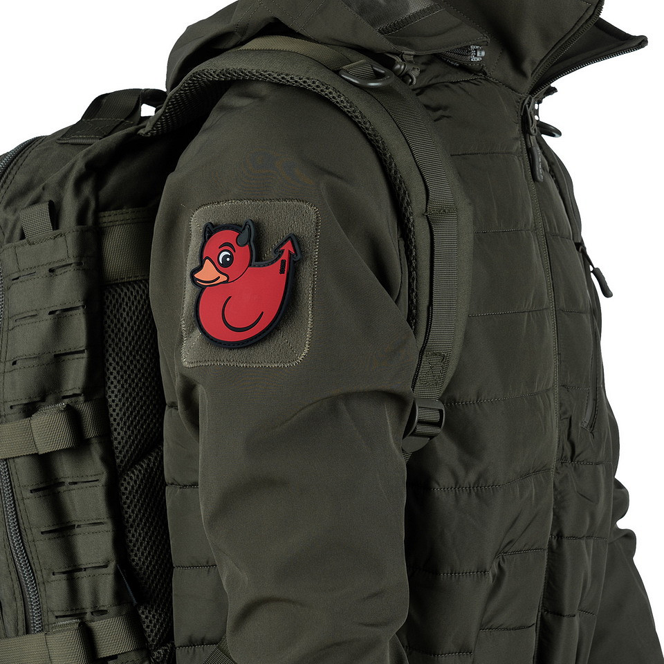 Embleem 3D PVC Devil Duck rood #10053 - Afbeelding 3