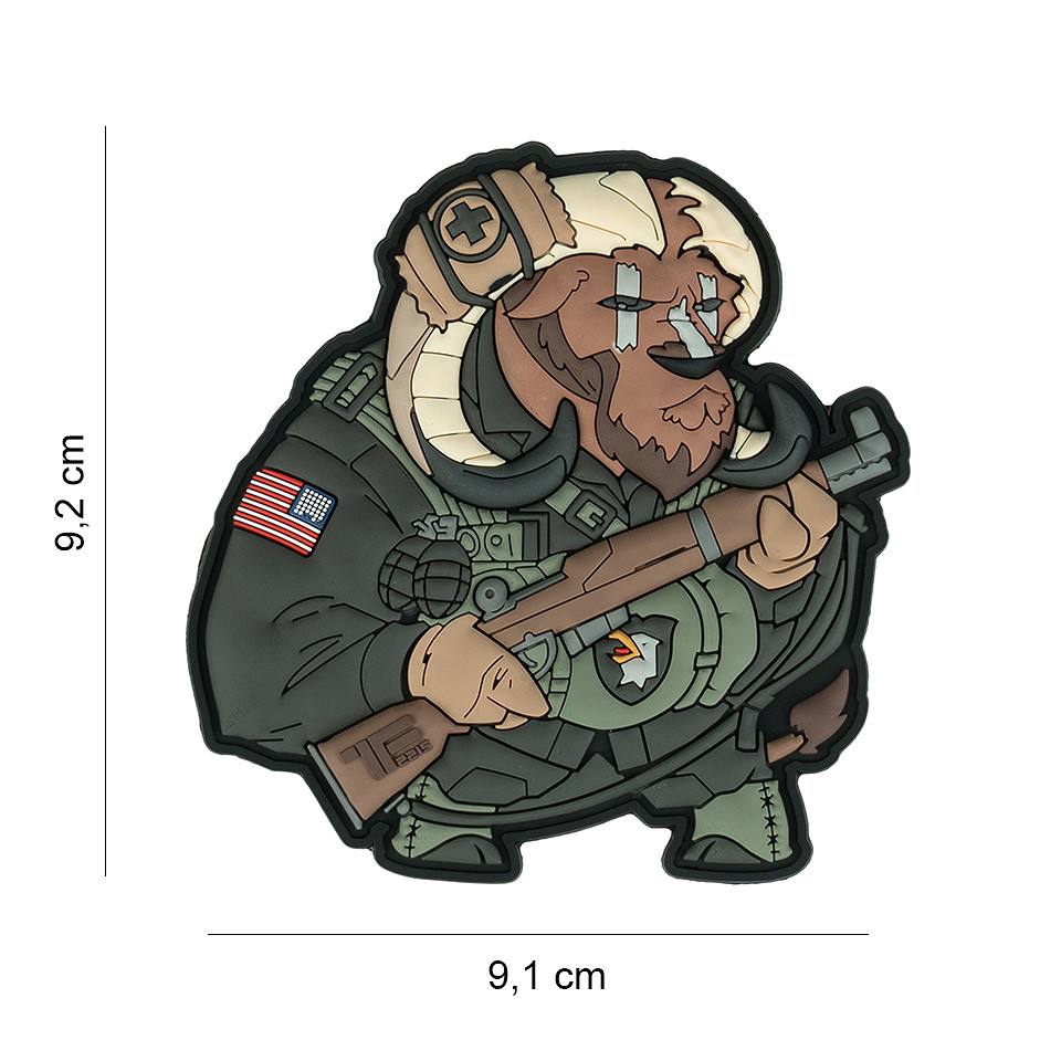 TF-2215 Embleem 3D PVC Airborne Ox Nr. 7 #23025