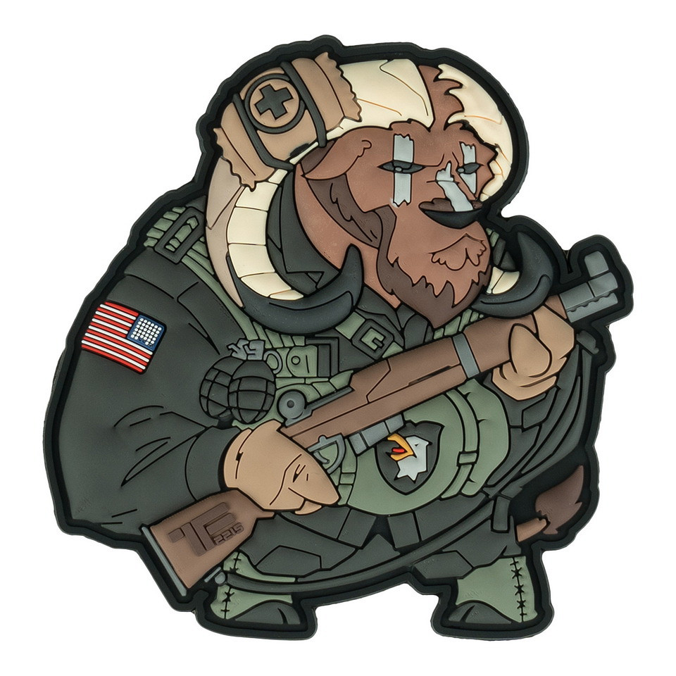 Task Force 2215 TF-2215 Embleem 3D PVC Airborne Ox Nr. 7 #23025 - Afbeelding 2