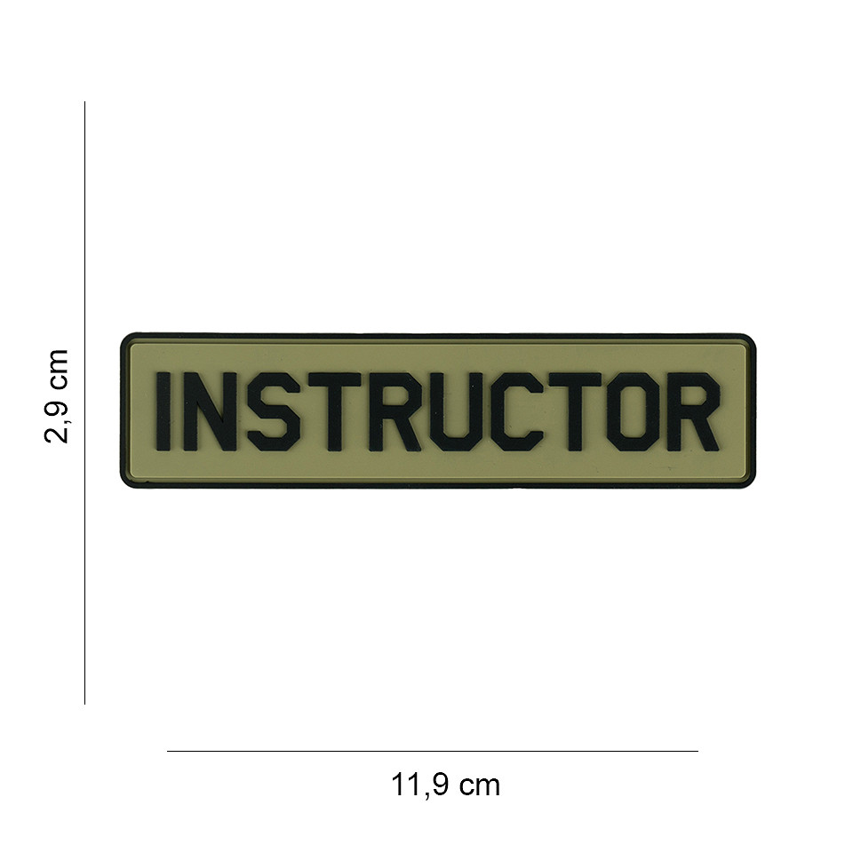 Embleem 3D PVC Instructor #15082 Embleem 3D PVC Instructor #15082