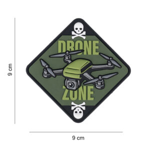 Embleem 3D PVC Drone zone skull & bones #16059