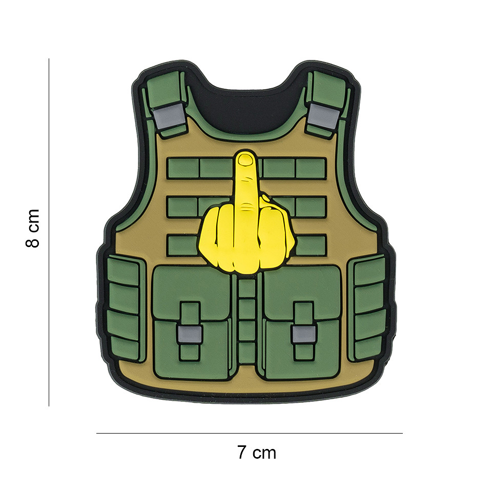 Embleem 3D PVC Tactical vest Fuck you #16017