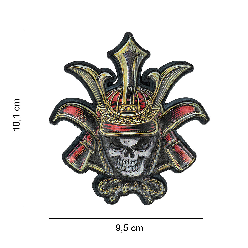 Embleem 3D UV Skull samurai #8041