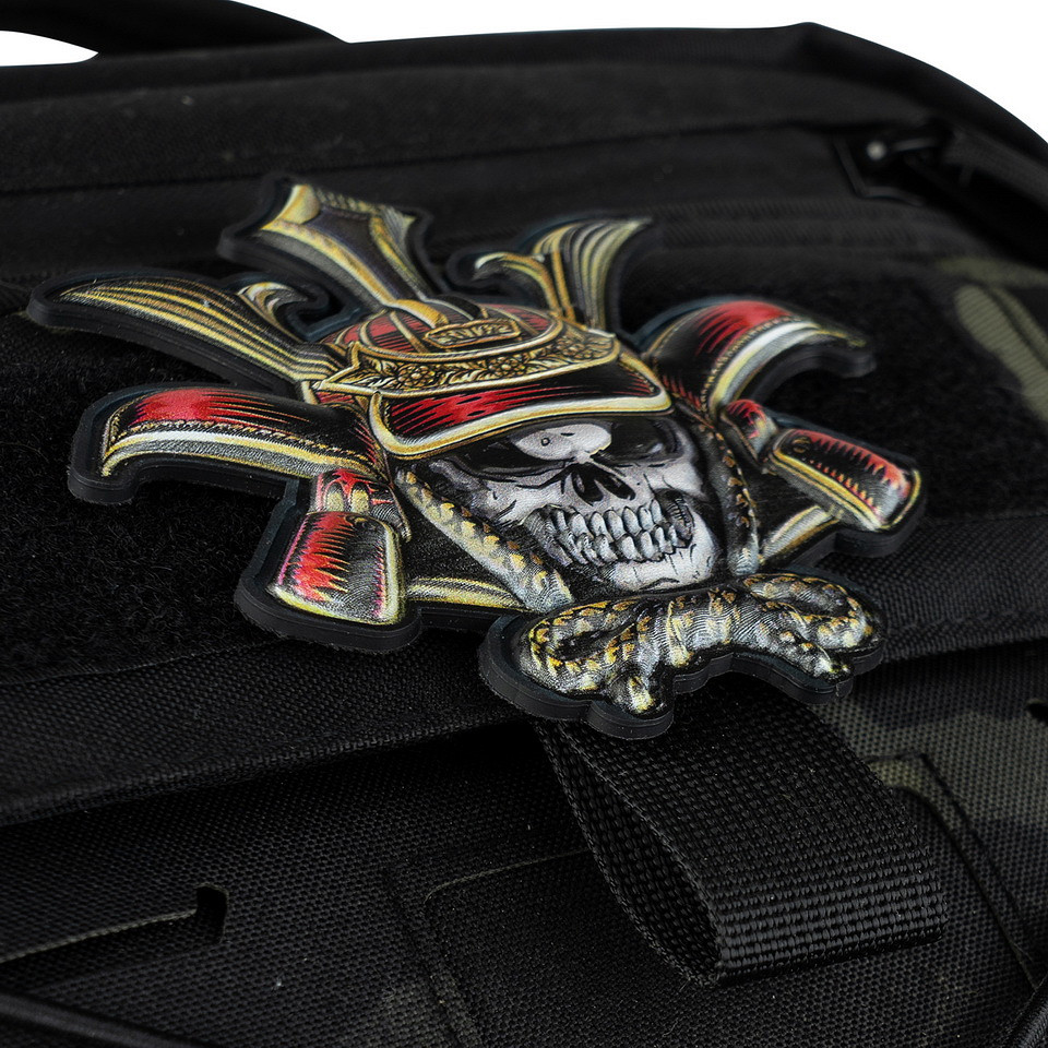 101 INC Embleem 3D UV Skull samurai #8041 - Afbeelding 2