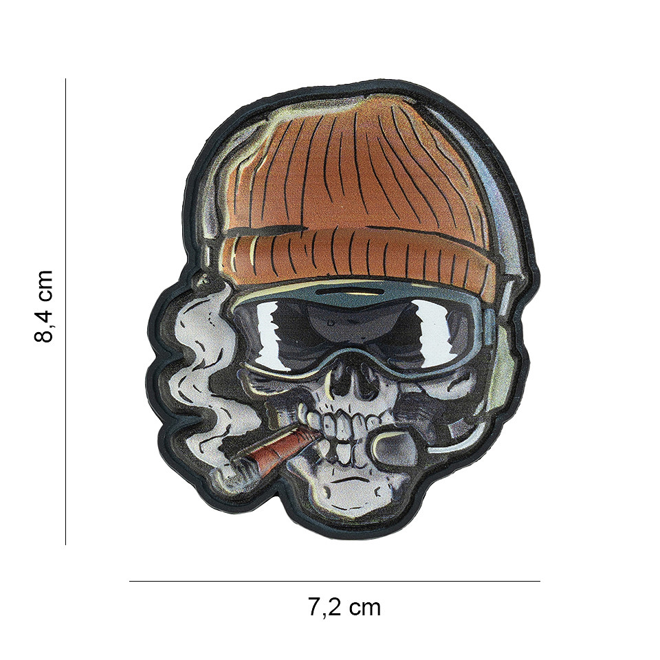 Embleem 3D UV Skull beanie warrior #8045