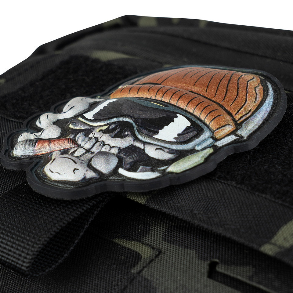 101 INC Embleem 3D UV Skull beanie warrior #8045 - Afbeelding 2