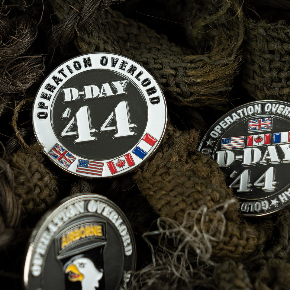 Fostex WWII Series Embleem metaal D-Day 44 pin Allied flags #6046 - Afbeelding 4