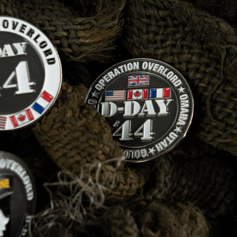 Fostex WWII Series Embleem metaal D-Day 44 pin 5 beaches #5074 - Afbeelding 5