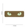 Laser Cut Embleem stof Cat Eyes coyote glow in the dark#5053