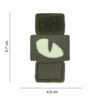 Laser Cut Embleem stof Cat Eyes molle groen glow #3109