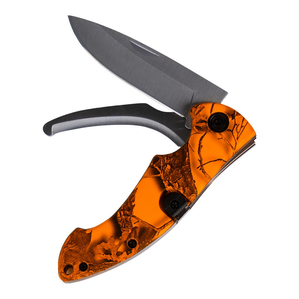 Fosco Industries Survival mes camo oranje - Afbeelding 4