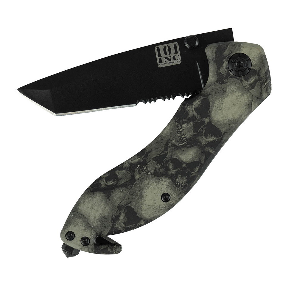 101 INC Mes Skull + clip 016939  CA #9106 - Afbeelding 3