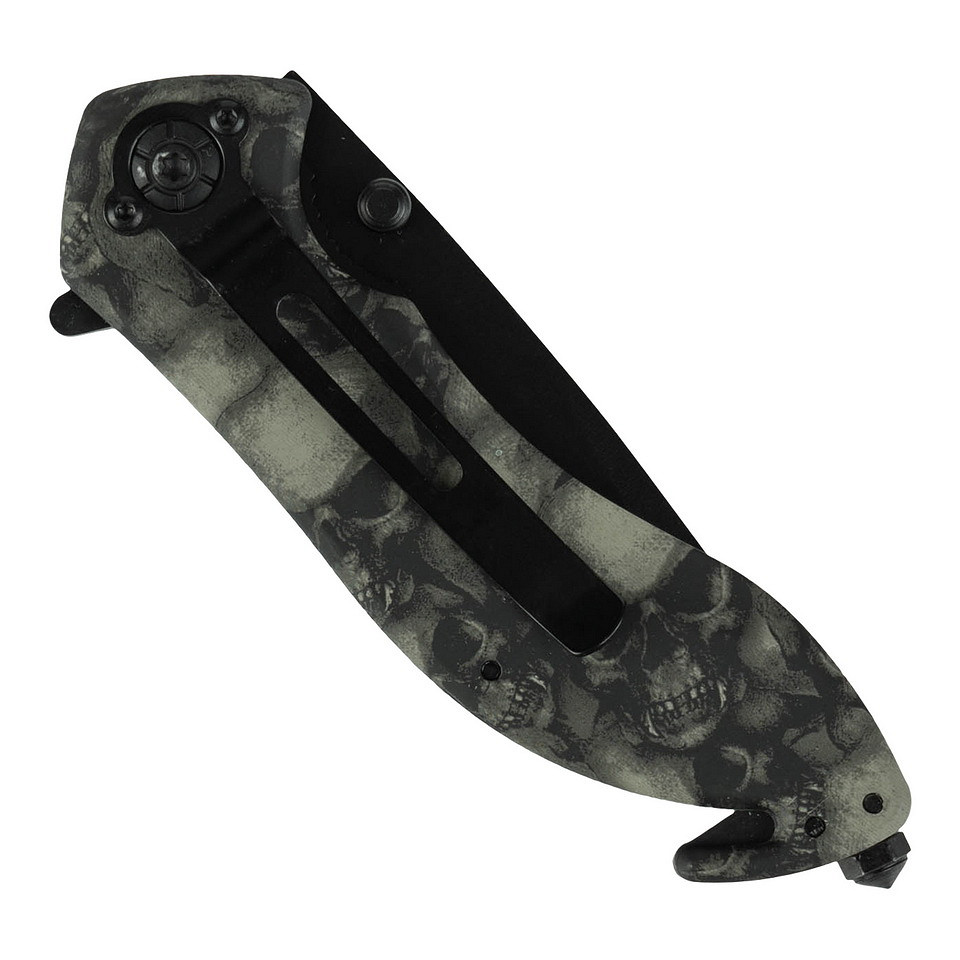 101 INC Mes Skull + clip 016939  CA #9106 - Afbeelding 5