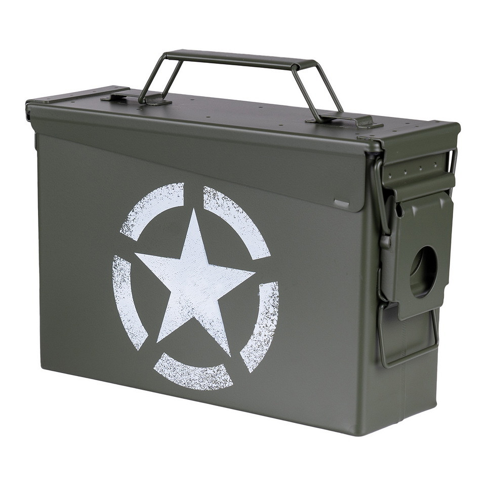 Munitiekist 30 Cal. - US Army star Munitiekist 30 Cal. - US Army star