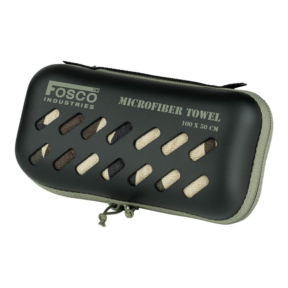 Fosco Industries Handdoek microvezel camouflage 100 X 50 cm - Afbeelding 2