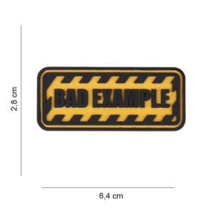 Embleem 3D PVC Bad example #6052