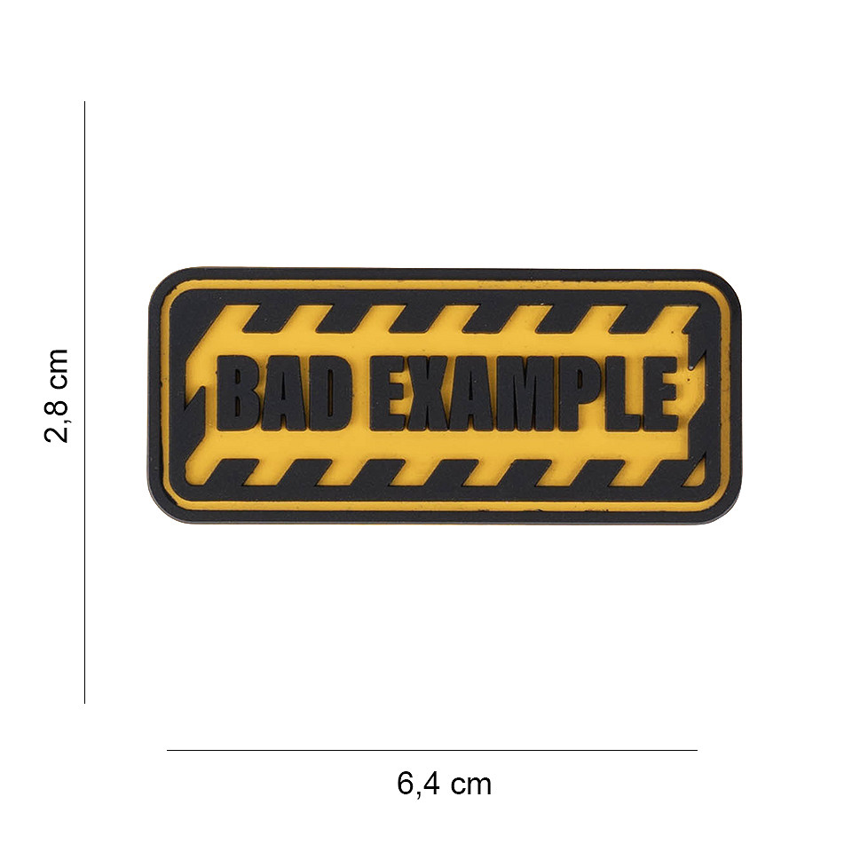 Embleem 3D PVC Bad example #6052