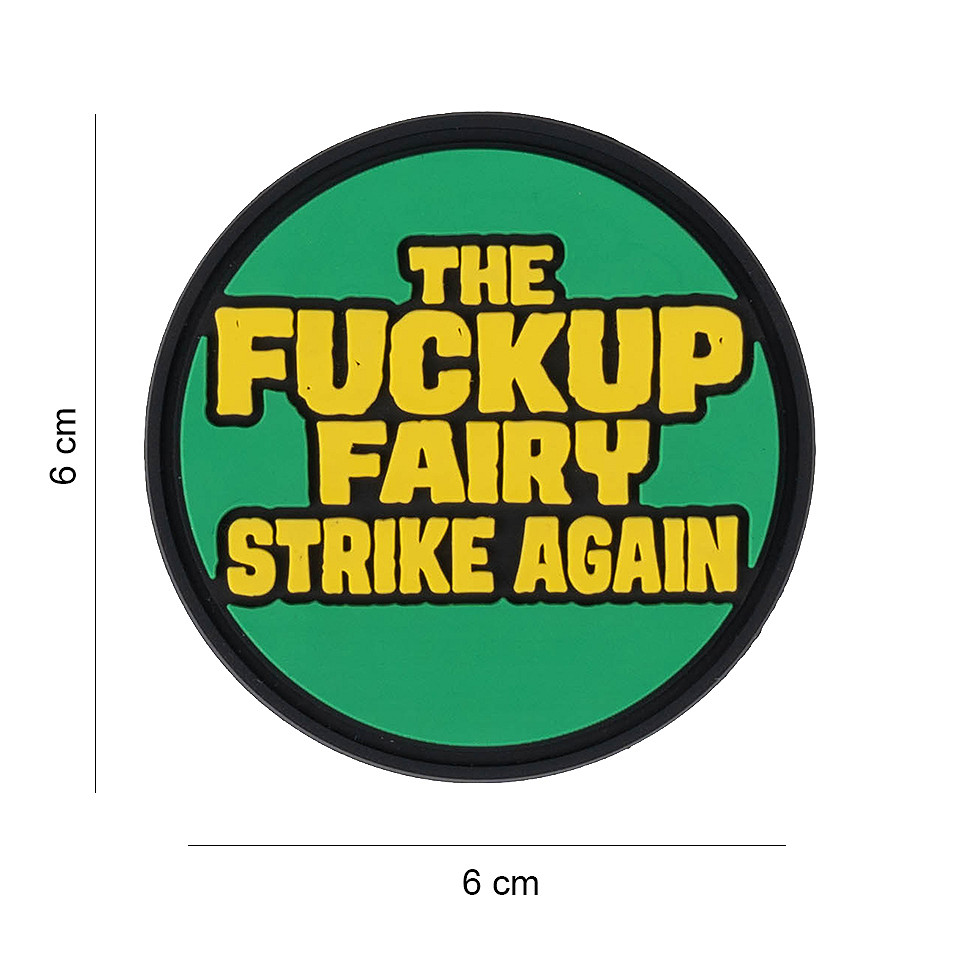 Embleem 3D PVC The Fuckup Fairy strike again #6083