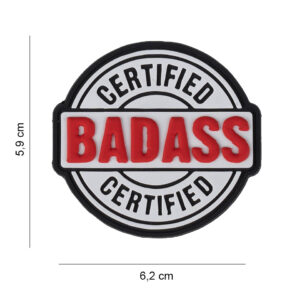 Embleem 3D PVC Certified BadAss #6065