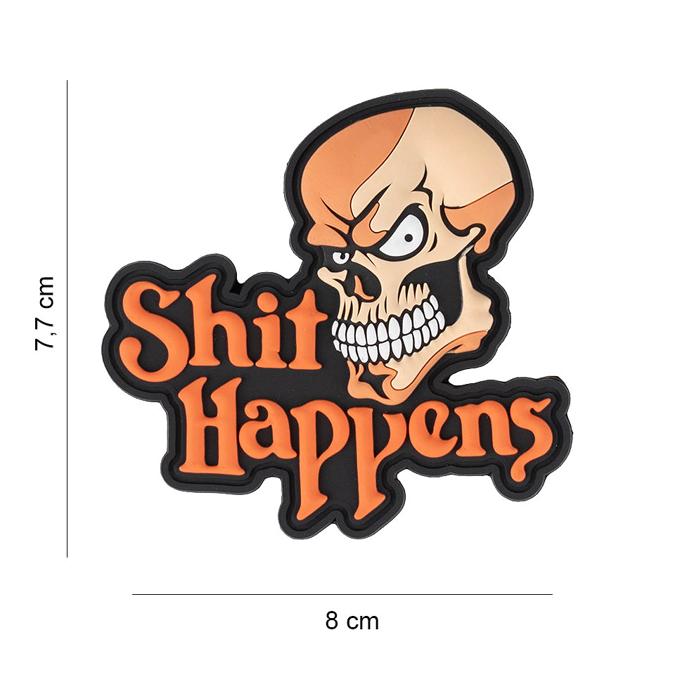 Embleem 3D PVC Shit Happens #6066
