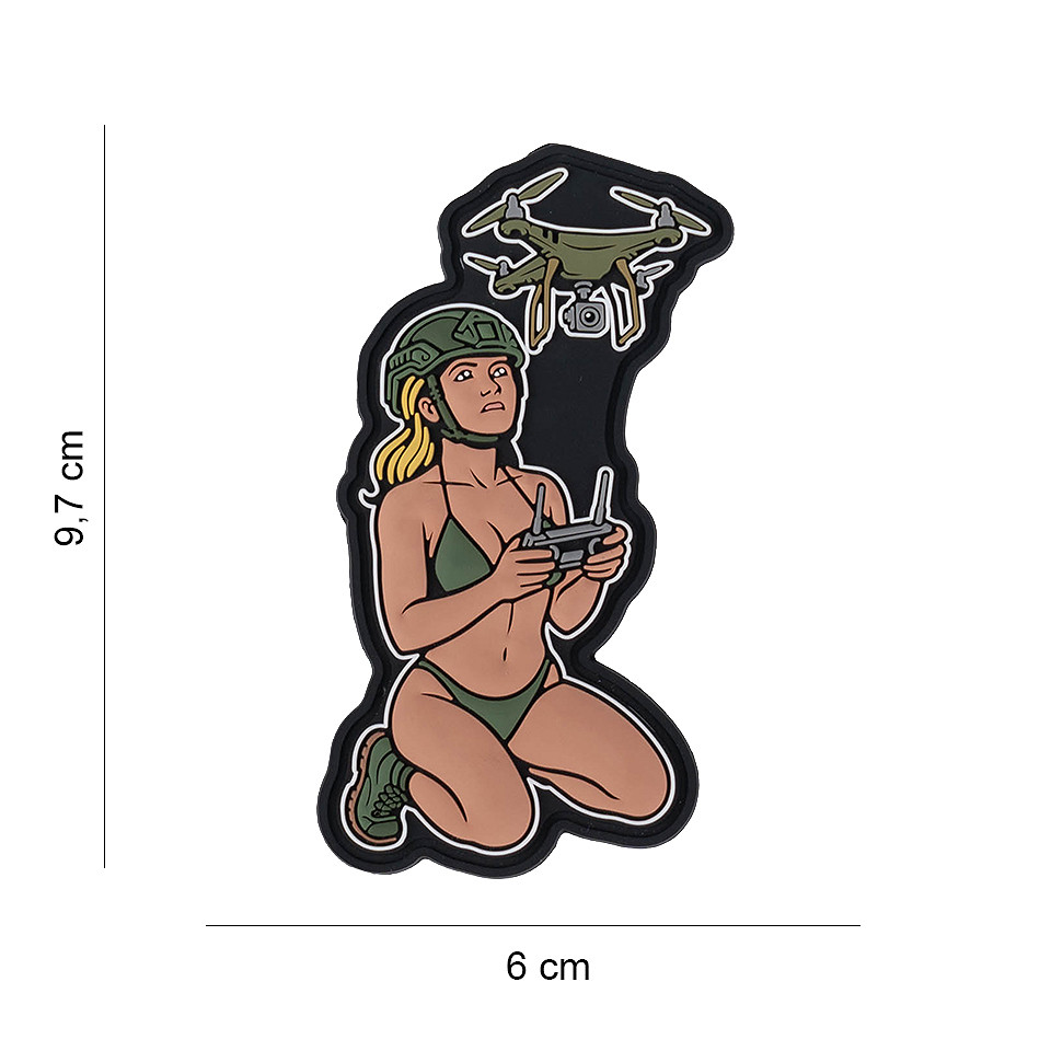 Embleem 3D PVC Drone army chick #10034