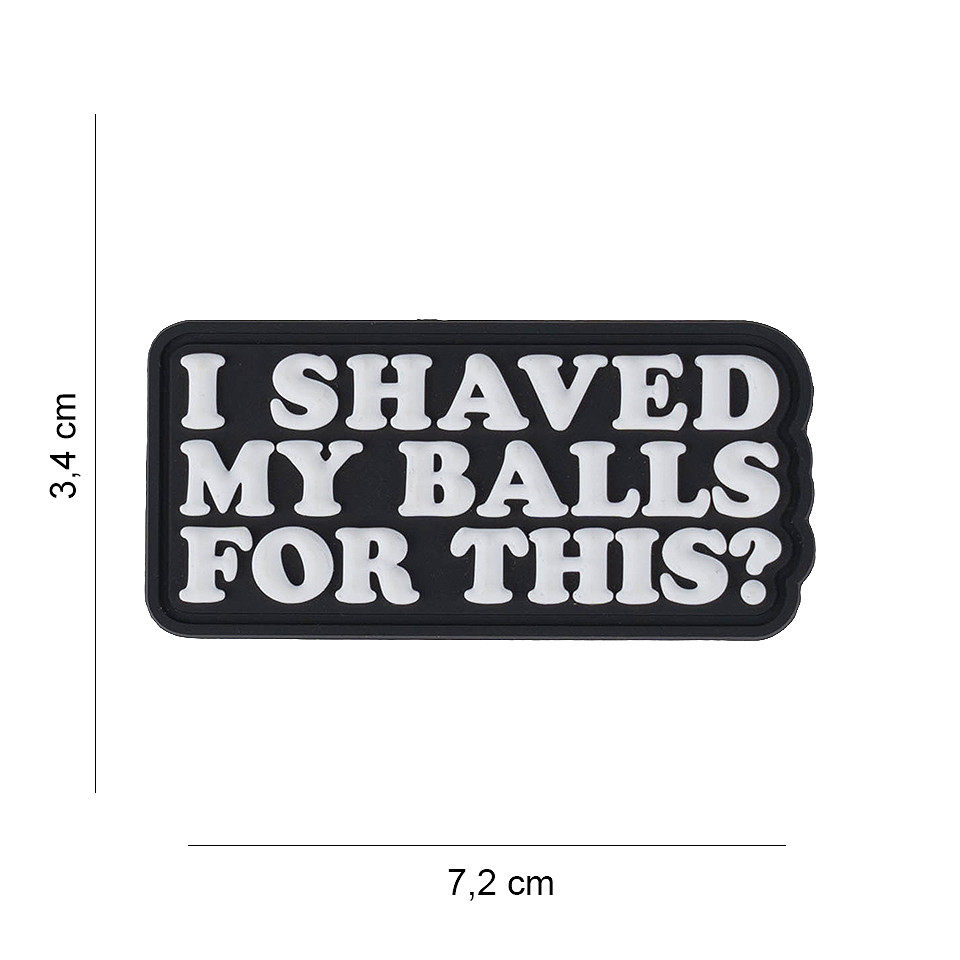 Embleem 3D PVC I shaved my ball for this ? #3072