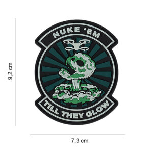 Embleem 3D PVC Nuke 'em Till they glow - Drone #13116