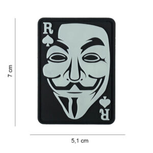 Embleem 3D PVC Ace of Spades Anonymous Glow in the dark#7080