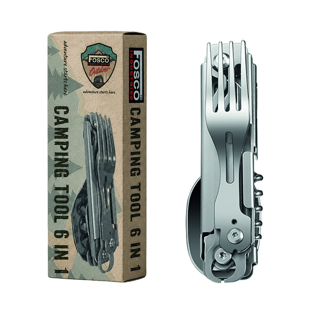 Fosco Industries Camping tool 6 in 1 - Afbeelding 4
