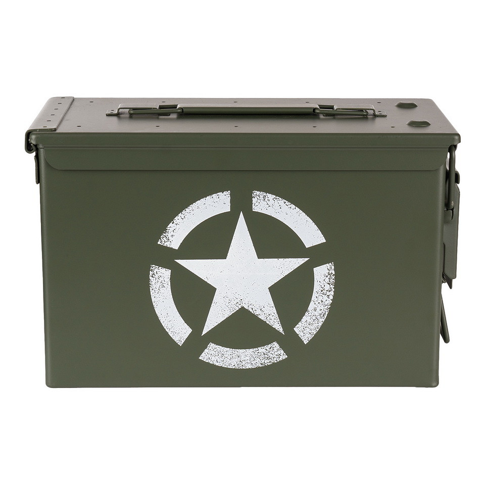 Fosco Industries Munitiekist 50 Cal. - US Army star - Afbeelding 4