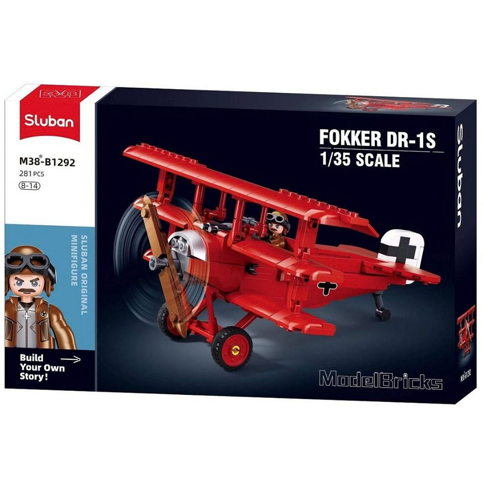 Sluban Sluban Fokker DR-1S M38-B1292 #16197 - Afbeelding 4