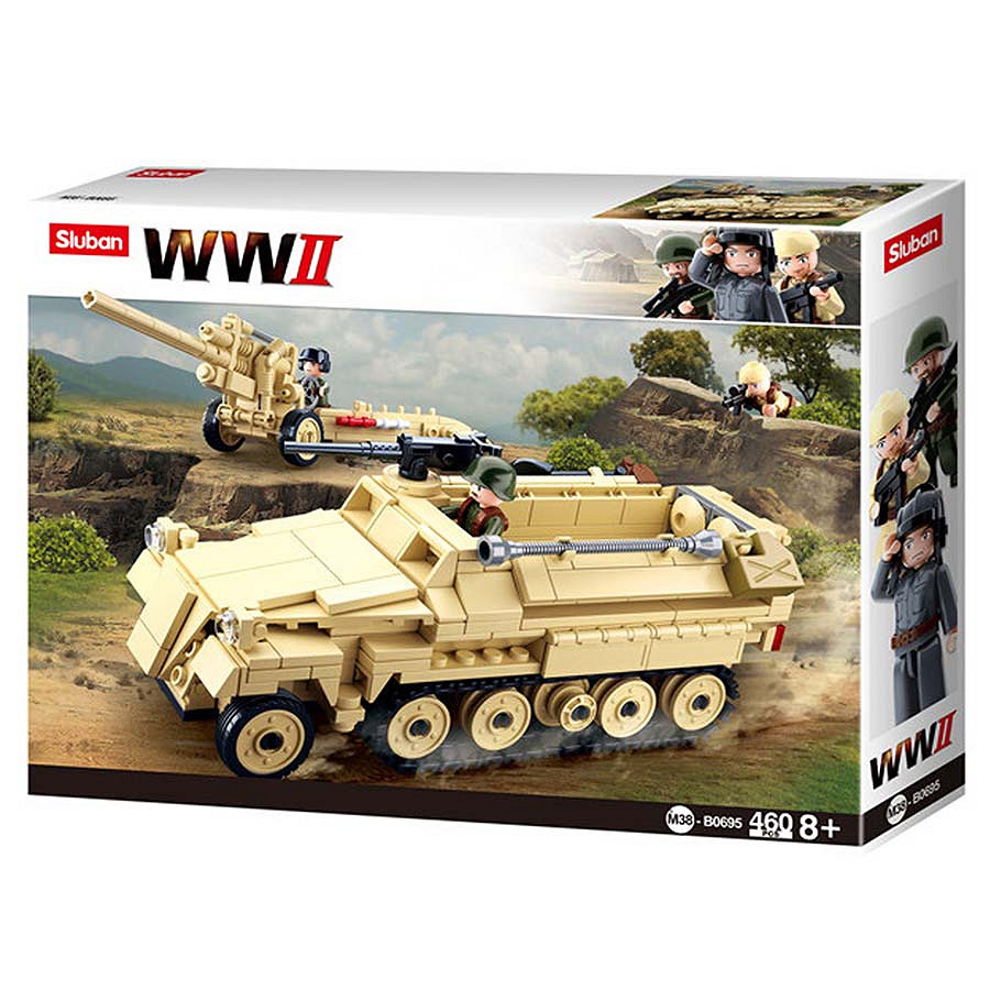Sluban Sluban WWII German Half Track M38-B0695 #16104 - Afbeelding 2