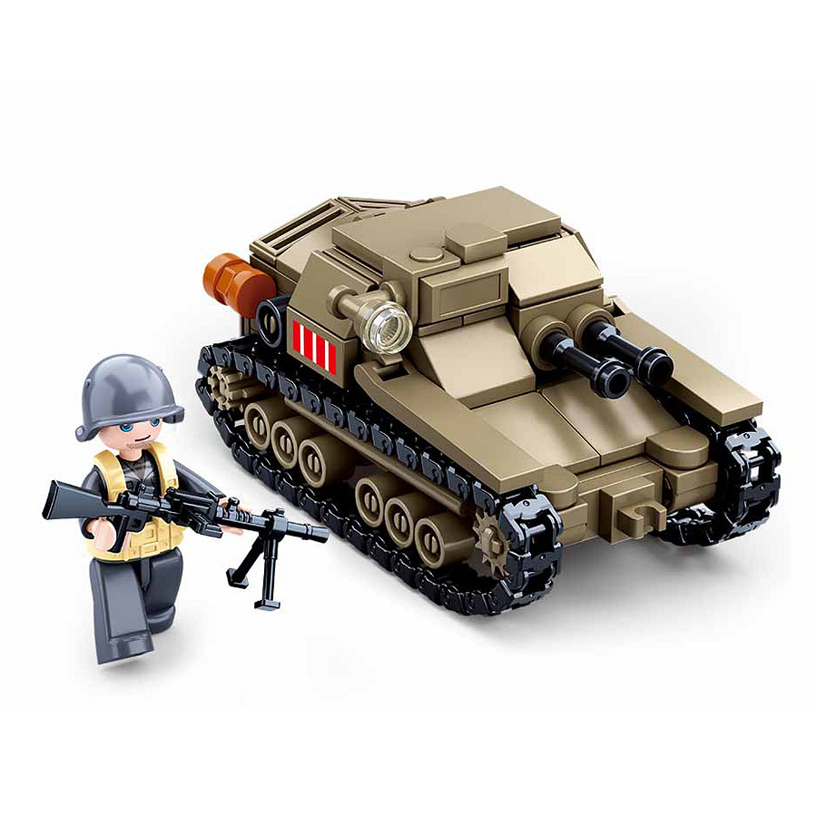 Sluban Sluban Small Italian tank M38-B0709 #16138 - Afbeelding 2