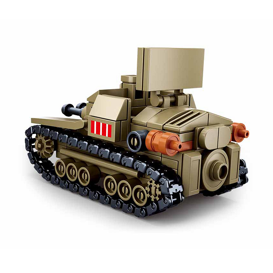 Sluban Sluban Small Italian tank M38-B0709 #16138 - Afbeelding 3