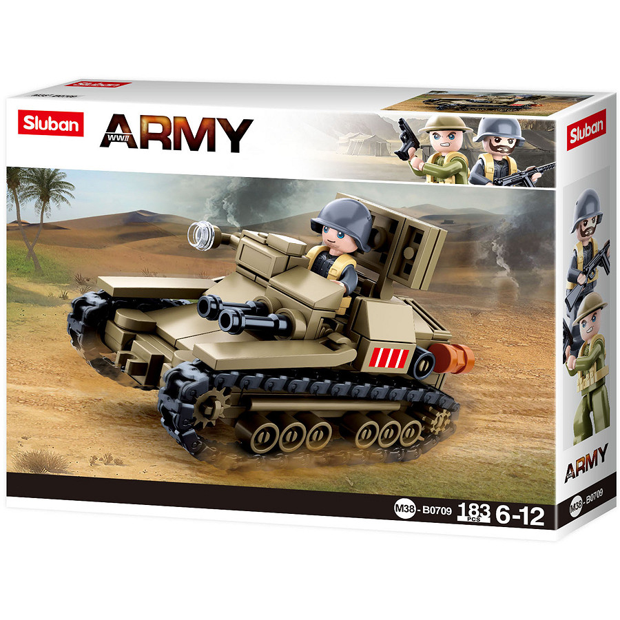 Sluban Sluban Small Italian tank M38-B0709 #16138 - Afbeelding 4