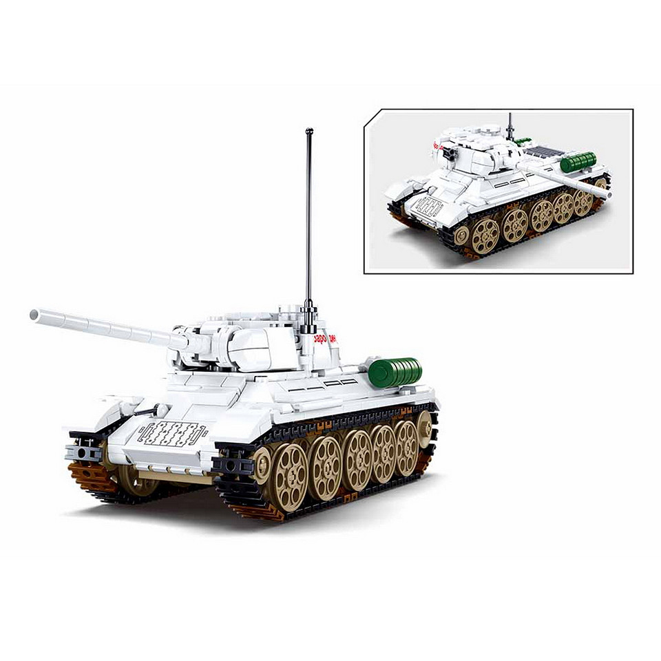 Sluban Sluban (Battle of Budapest)-tank (white) M38-B0978 #16173 - Afbeelding 4
