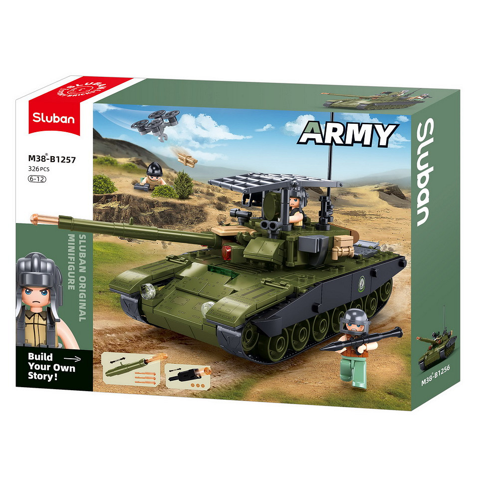 Sluban Sluban Army tank IFR T90AS M38-B1257 #16075 - Afbeelding 5