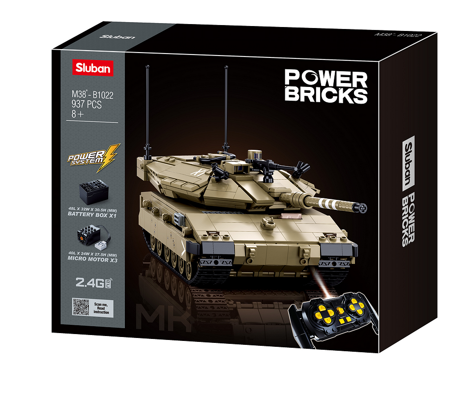 Sluban Sluban MK4 RC gevechts tank M38-B1022 #17001 - Afbeelding 5