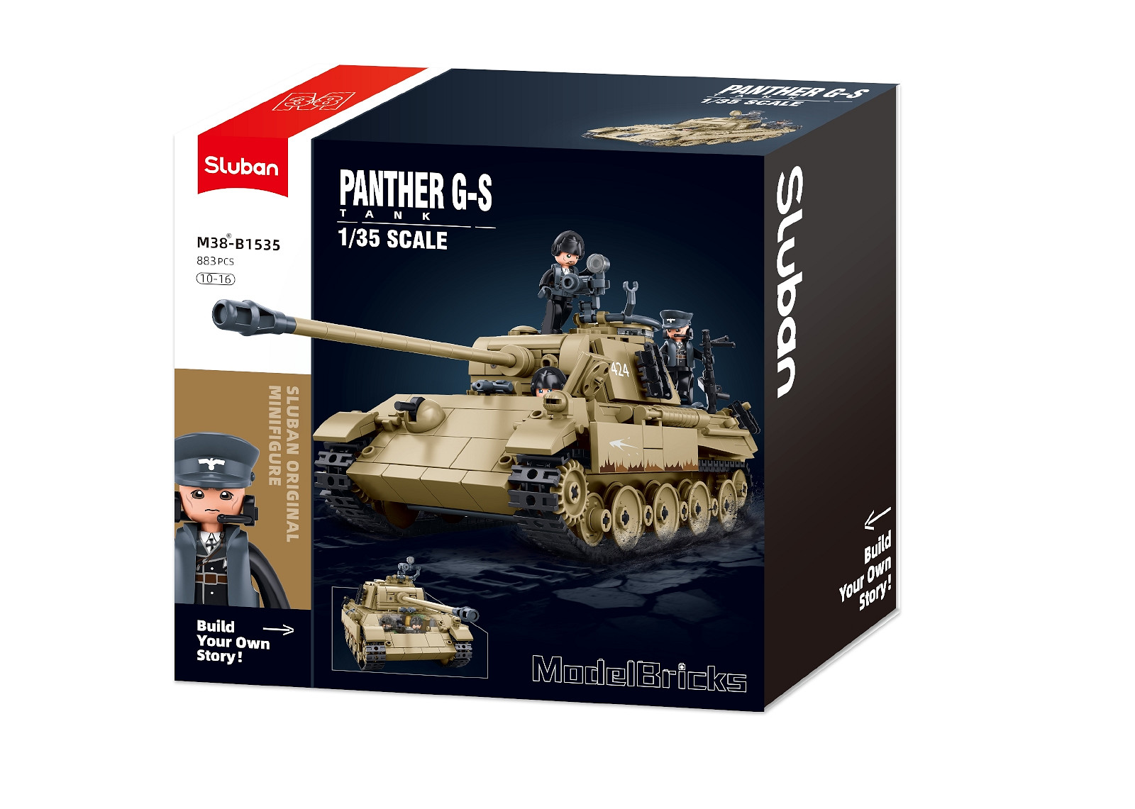 Sluban Sluban Panther G Tank 1/35 M38-B1535 #16125 - Afbeelding 7