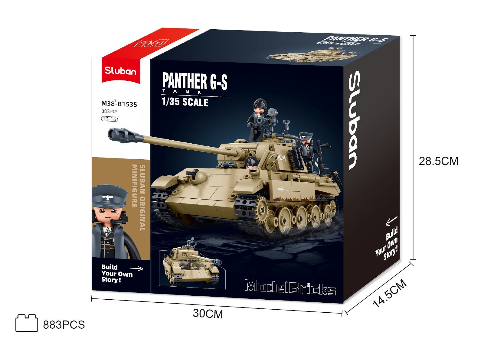 Sluban Sluban Panther G Tank 1/35 M38-B1535 #16125 - Afbeelding 8